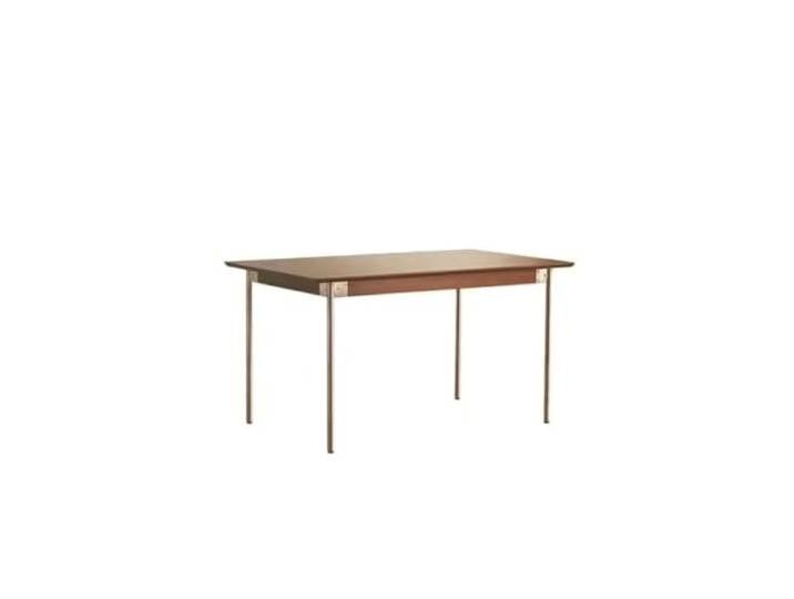 EINES Nordischer Retro-Esstisch Aus Massivem Holz for Zuhause, Rechteckiger Blockschreibtisch