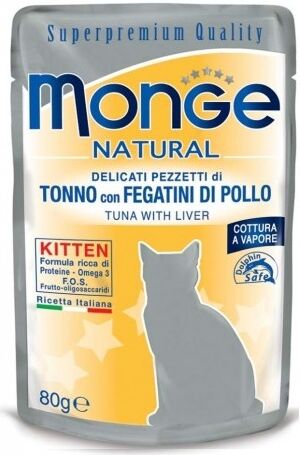 Monge & C. Monge Natural Tonno/fegatin80g