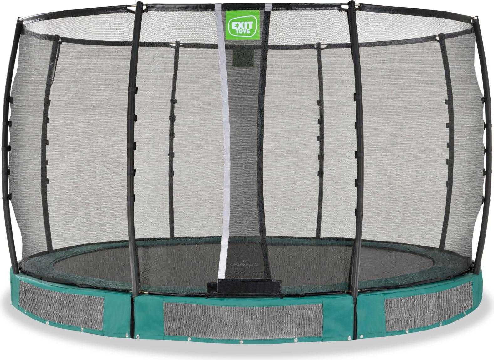 EXIT Allure Premium Trampolin ø366cm, Bodentrampolin, Grün