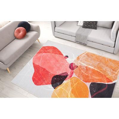 Teppich ARTE ESPINA "Picassa 100", bunt (multi), B:80cm H:5mm L:150cm, Polyester, Teppiche, Teppich, Design wie gemalt,flachgewebt,Pflegeleicht,Fußbodenheizung geeignet