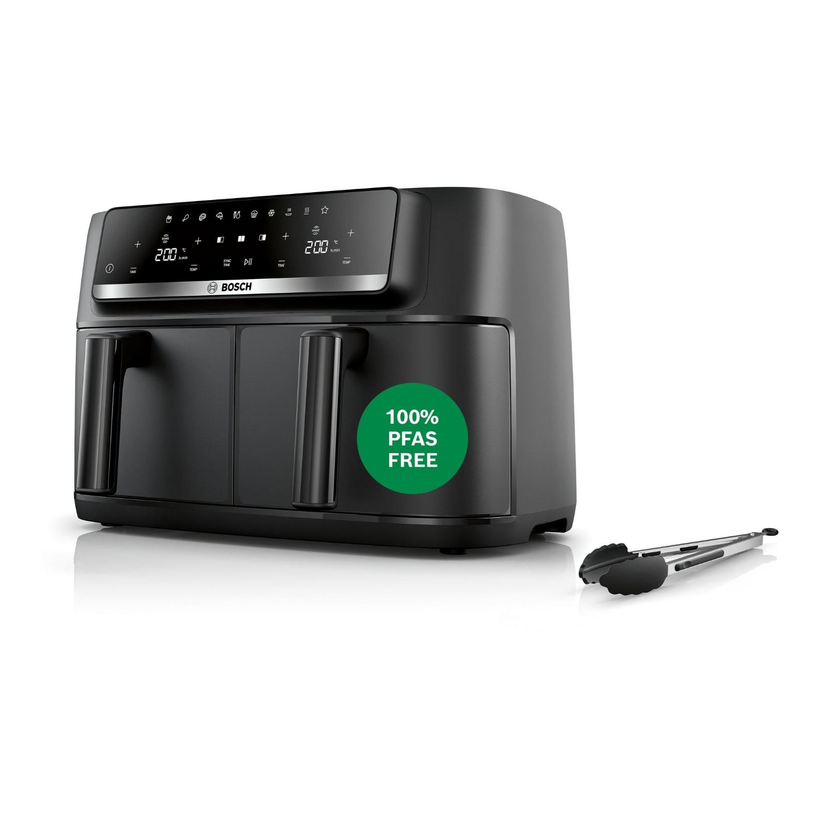 Bosch MAFD440B7 Doppel-Heißluftfritteuse Air Fryer 9 L Fritteuseiter