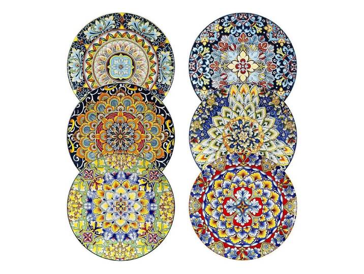 LuxusKollektion Dessertteller Boho-Teller Keramik Set Salat Dessert Mikrowelle Spülmaschine, (1 St)