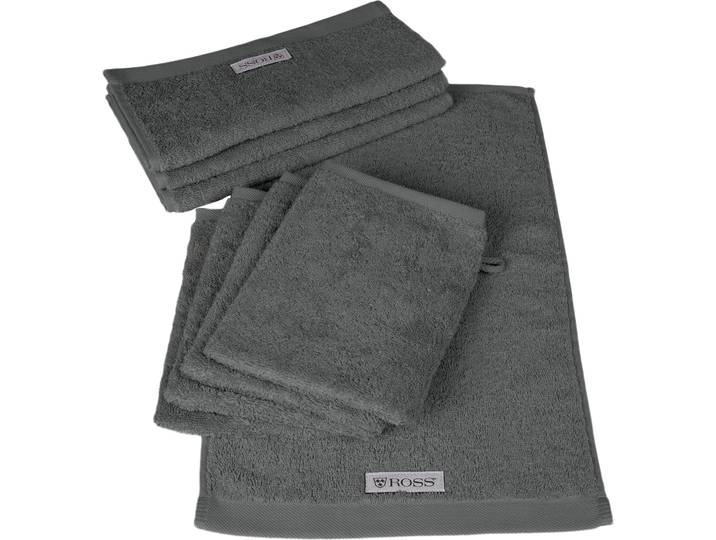 Handtuch Set ROSS Sinfonie , grau (schiefer), Obermaterial: 100% Baumwolle, Handtuch-Sets, Handtuch Set, beinhaltet Gästetücher und Waschhandschuhe