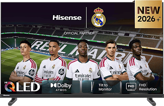 REACONDICIONADO Seminuevo Bueno TV QLED 32" - Hisense 32A5S, Full-HD, Posición de monitor, Modo Juego, Deportes IA, Negro