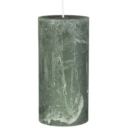 IB Laursen Rustikale Kerze Stumpenkerze Ø 6,8 cm, Höhe 14, Ø 6.8 cm, moosgrün
