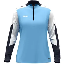 Jako Ziptop Dynamic Trainingsjacke Damen - skyblue/weiß/marine -