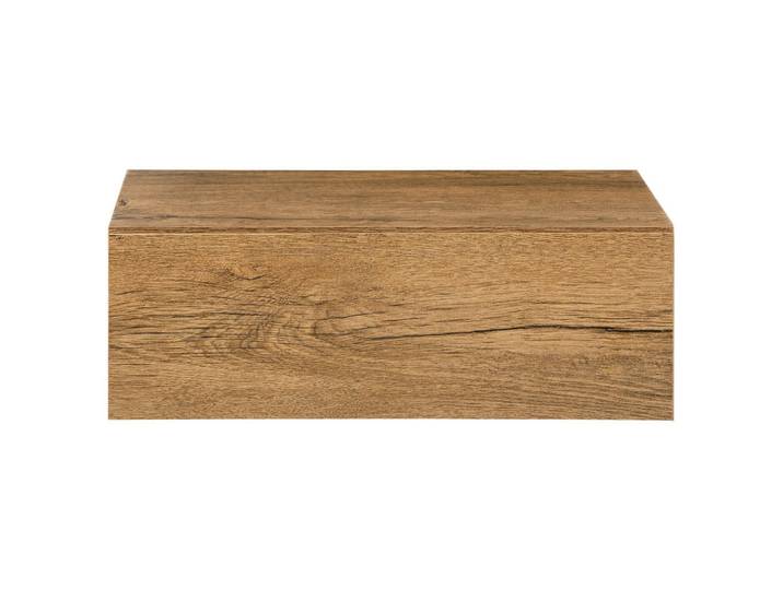 CARO-Möbel Hängender Nachttisch Anne Eiche dunkelbraun, Eichefarben, Mode, 42x14x30 cm, Schlafzimmer, Nachtkästchen