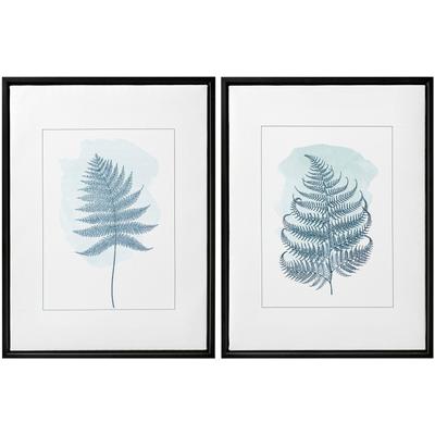 Bild mit Rahmen CREATIV HOME "Deko-Bild FARN", farbe rahmen: schwarz, farbe bild(er): grün, B:30cm H:40cm T:2,5cm, Bilder, in schöner Farbgebung