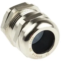 RS PRO, Kabelverbindung, M20 Brass Cable gland + locknut,8-14mm