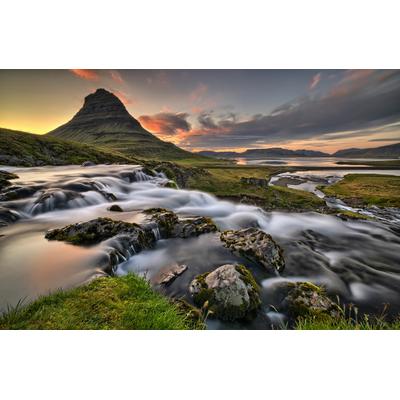 Fototapete PAPERMOON "Photo-Art RAUE LANDSCHAFT", bunt, B:4m L:2,6m, Vlies, Tapeten