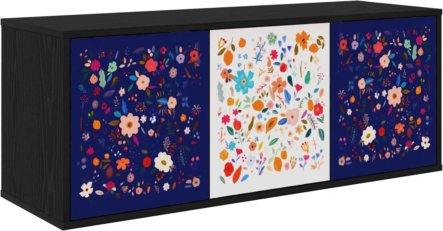 vidaXL Meuble TV mural MAINZ 102 x 33 x 40 cm Chêne noir