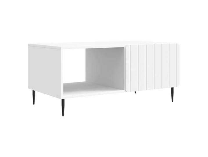 HKLGBVCR Couchtisch, weiß, 90 x 50 x 40 cm, aus Verbundholz