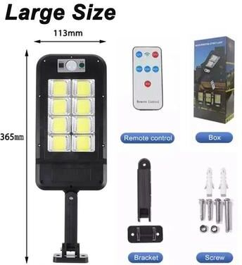 Uplift Picks Waterproof Solar Wall Light With Motion Sensor And Remote Control 160 Cob 1 Pc with Remote Control