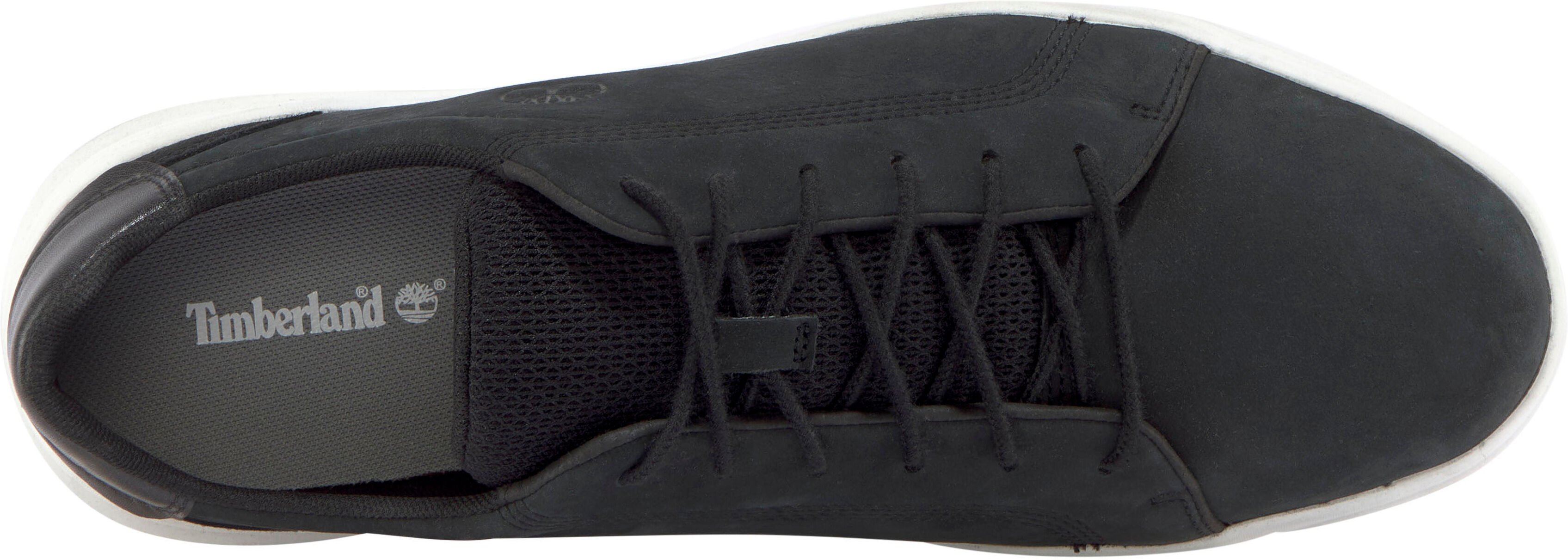 Sneaker TIMBERLAND "SENECA BAY - LOW LACE UP SNEAKER", Herren, Gr. 47,5, atmungsaktiv, schwarz, Leder, Schuhe Sneaker, aus Leder schwarz 47,5, atmungsaktiv