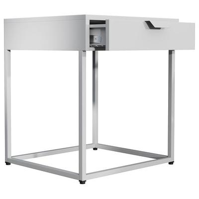 Metall Nachttisch Beistelltisch Schublade Flokas S