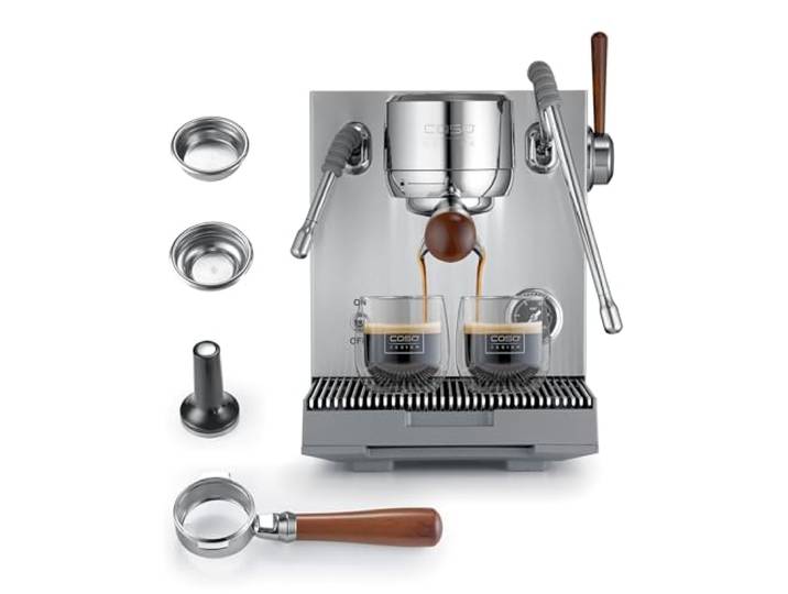 Caso EspressoGourmet Advanced - Siebträgermaschine mit Milchaufschäumer