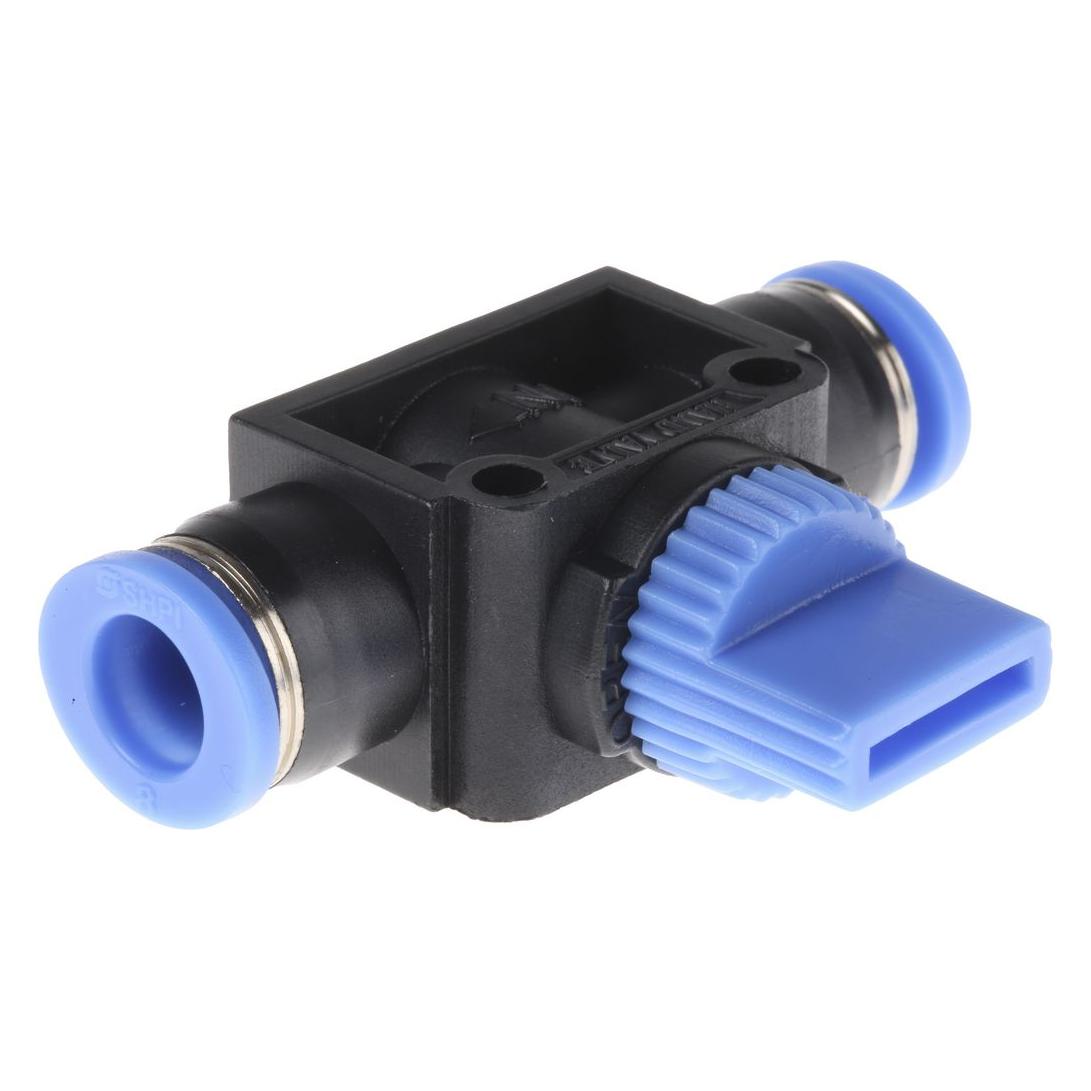 RS PRO In-Line Manual Control Valve, 8 mm (9160962)