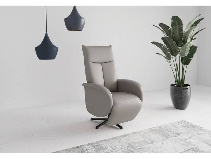 sit&more TV-Sessel Zora mit Kopfteilverstellung & Drehfunktion, weitere Funktionen, Ergonomie M: manuelle Fußstütze & Rückenlehne
