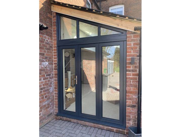 Portes pliantes de maison, cadre en aluminium, verre trempé, porte pliante coulissante, balcon extérieur, Patio, porte accordéon, décoration de la maison