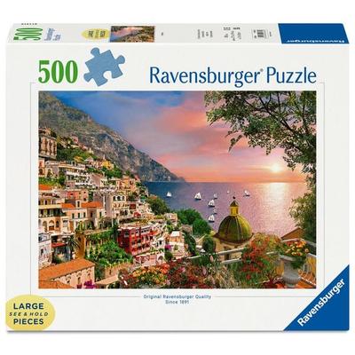 Erwachsenenpuzzle 500 Teile - Positano - Puzzlespaß mit größeren Puzzleteilen für die ganze Familie