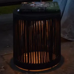 Lucide PINGI Akku-Stehlampe LED Outdoor IP44 Schwarz 3-Stufen-Dim