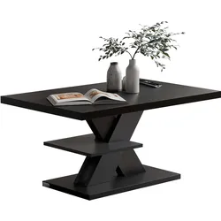Couchtisch Detroit Schwarz 90x60x45cm
