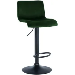 CLP Barhocker Hover Samt B   Farbe: grün, Material Gestell: Metall matt schwarz