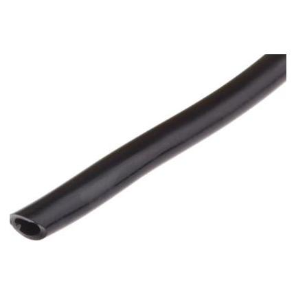 RS PRO Black Polyurethane tube, 2.5mm ID 4mm OD (9172365)