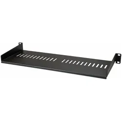 StarTech Server Rack Shelf Vented 1u St, Serverschrank Zubehör, Schwarz