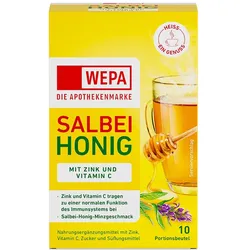 WEPA Salbei+honig+vitamin C+zink Pulver 10X10 g
