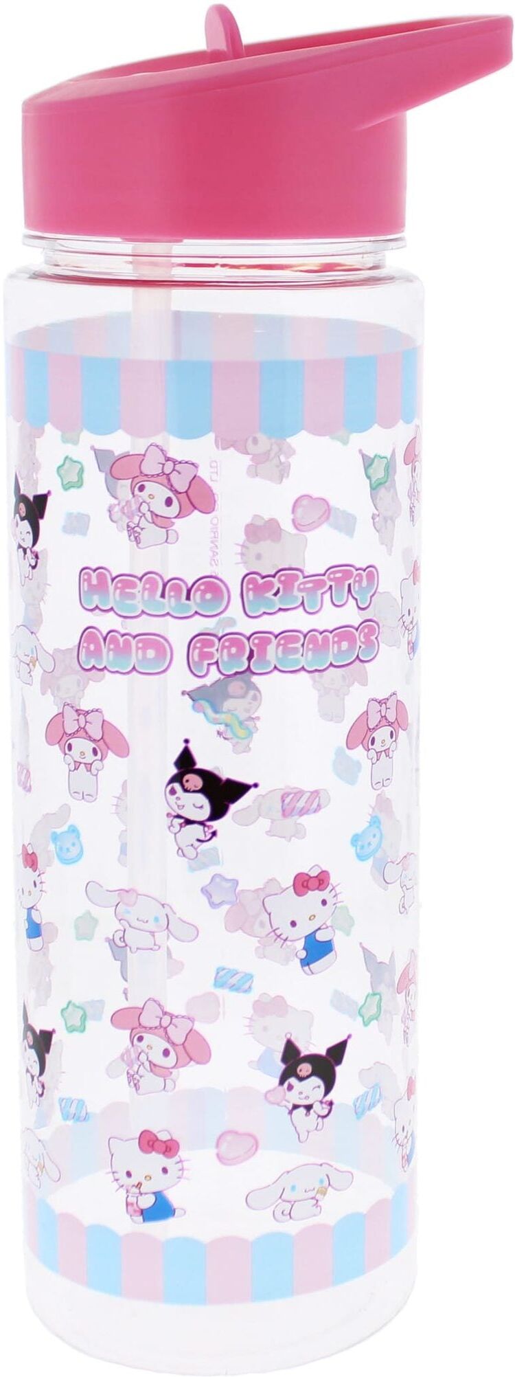 Blueprint Hello Kitty ; Friends Sweets 700ml Water Bottle, Pink, BPA-free, Reusable