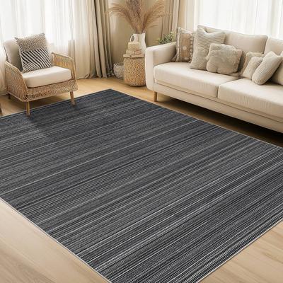 Garvee Modern Washable Striped Area Rug