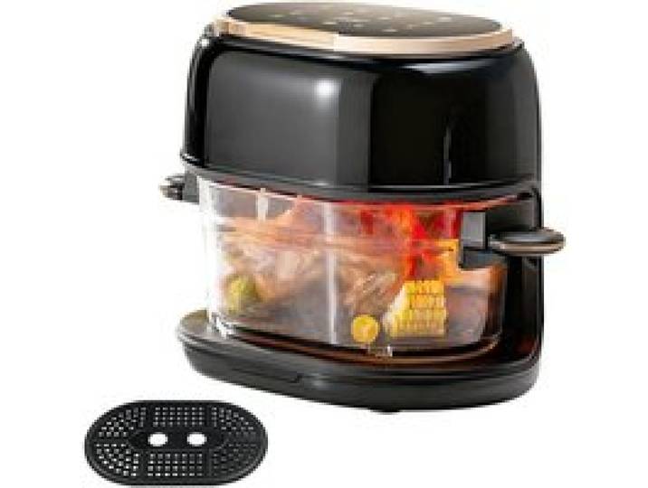 Friteuse À Air 5 L Panier En Verre Compatible Lave-Vaisselle Fenêtre De Contrôle & Écran Tactile 8 Programmes Intelligents Minu