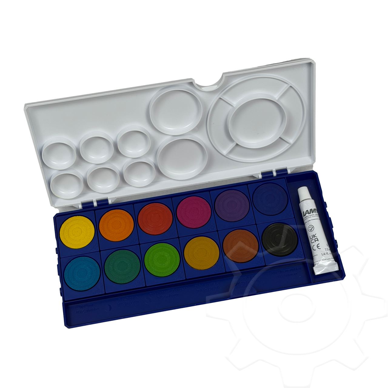 LAMY aquaplus blau Wasserfarbkasten 12 Farben