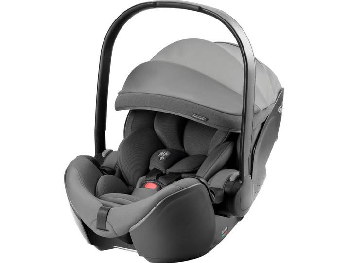 Britax Römer Babyschale Baby-Safe Pro, Anthrazit, Kunststoff, 44x62.5x65.5 cm, ECE R 129 i-Size, abnehmbarer und waschbarer Bezug, Flugzeugzulassung, Gurtlängenverstellung, Sonnendach, integriertes Gurtsystem, schadstoffgeprüft, verstellbare Sitz- und Schlafpositionen, 3-Punkt-Gurt, Baby on Tour, Babyschalen, Babyschalen