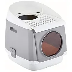 S&S - Katzentoilette Cat Residence - Grau - 54.9 x 45.9 x 49.2 cm, Katzenklo
