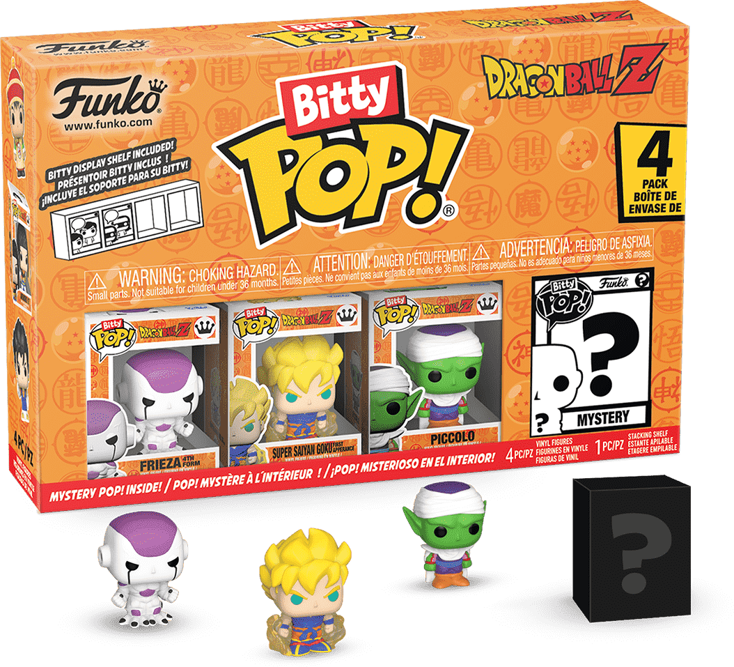 Funko Bitty POP! Dragon Ball Z Frieza 4-Pack - 4 Mini Vinyl Figures - 2.3 cm Tall - Collectible Toy