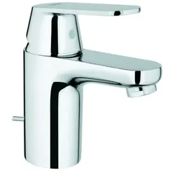 Grohe Eurosmart Cosmopolitan Einhand-Waschtischbatterie, S-Size, Ausladung 92mm, Zugstangen-Ablaufgarnitur, EcoMode, 2337700E