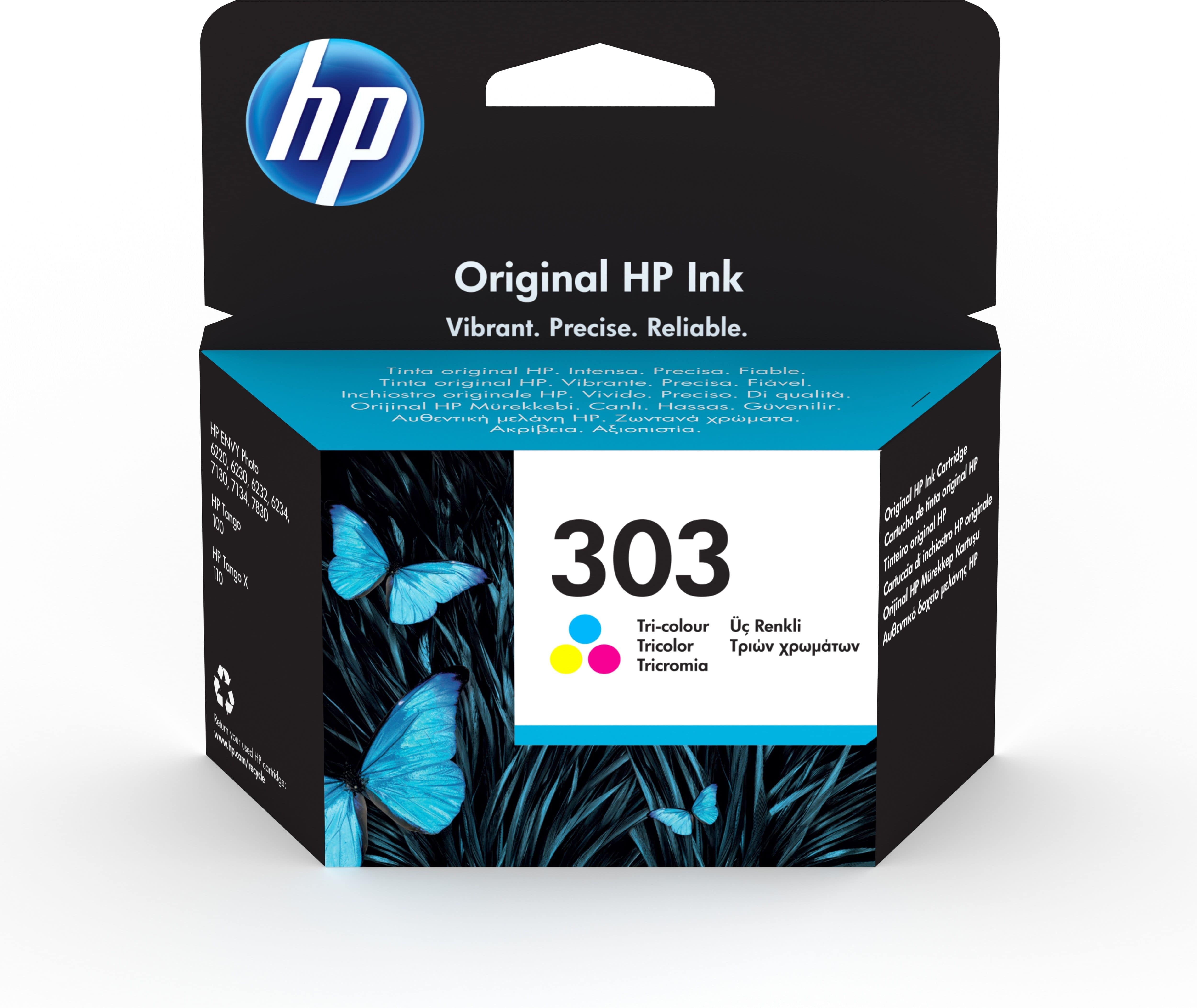 HP Druckerpatronen Cyan, Magenta, Gelb Nr.303 T6N01AE
