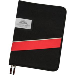 Eichner Schlüsselmappe 9201-00035, schwarz / rot, Polyester, 27,5 x 38,5 cm, für 28 Schlüssel