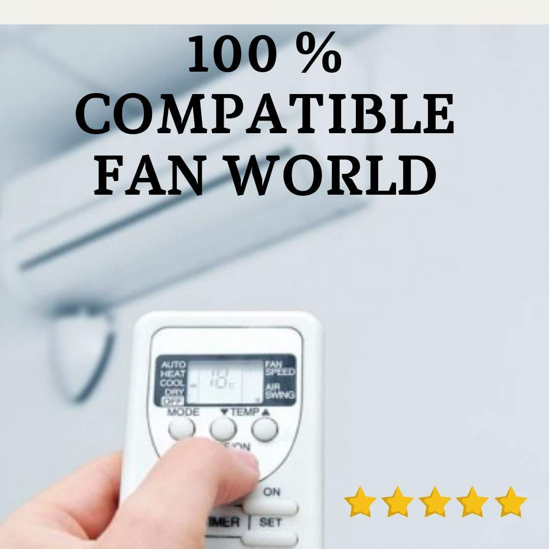 Fan World Airconditioning-afstandsbediening compatibel met Fan World airconditioners