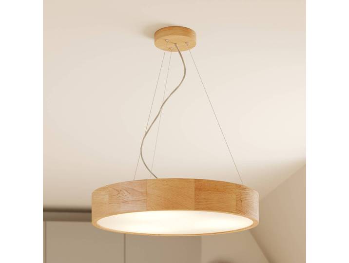Hängeleuchte Kerio Lamkur, dimmbar, für Wohn- / Esszimmer, Holz, Modern