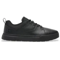 Timberland für Herren. TB0A69G9W021 Maple Grove Sneaker aus Leder in Schwarz, niedriger Schaft (41), Wohnung, Schnürsenkel, Lässig, Nachhalt
