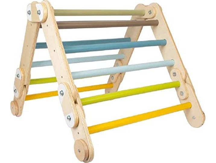 small foot Kletterdreieck Adventure aus Holz, Bewegungsspiel für Kinder, multifunktional, ab 2 Jahren, 12238