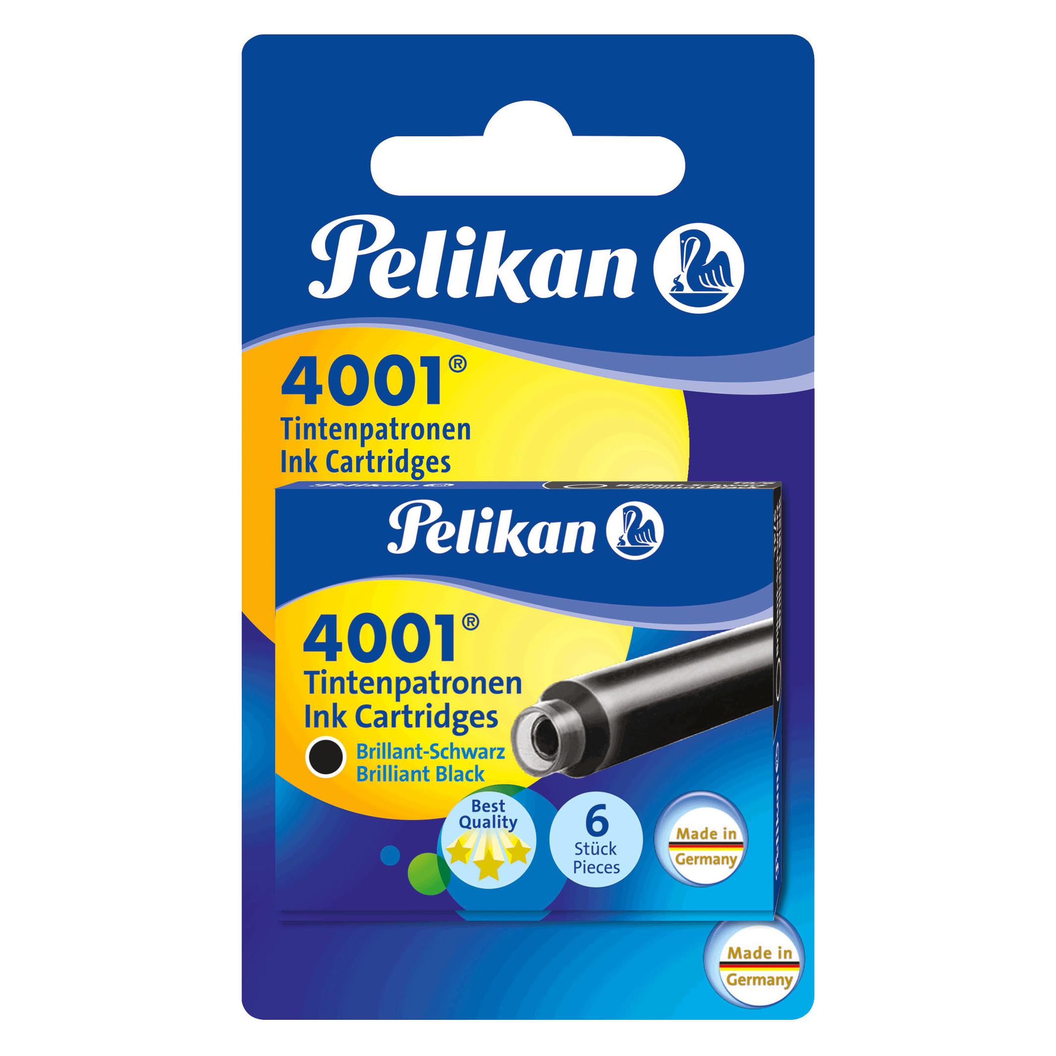 Pelikan Tinte 4001 (Schwarz, 6 Stk.) (4012700330802)