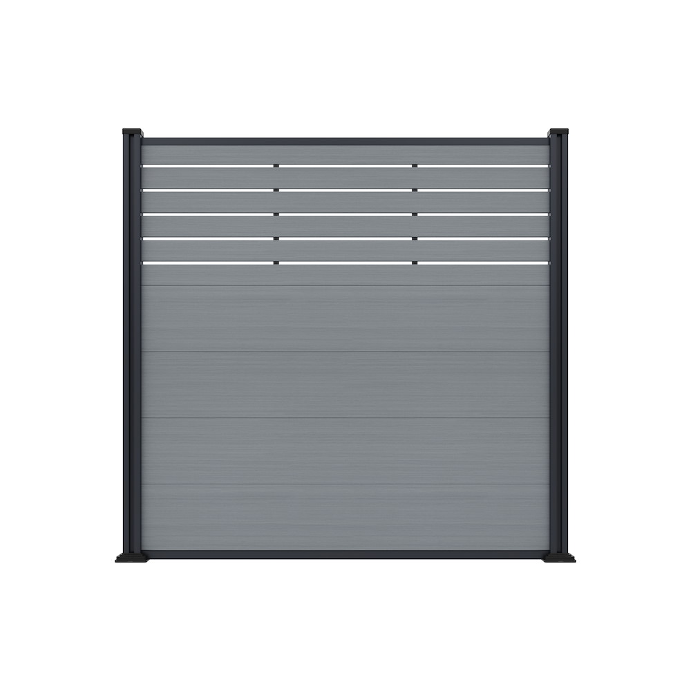 TETZNERJENT MALCHOW WPC-Zaun, Smoke white 180 x 180 cm 16977426