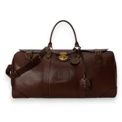 Polo Ralph Lauren für Herren. 405P16231001 Braune Leder-Reisetasche ?Heritage Lock? (OSFA), Lässig