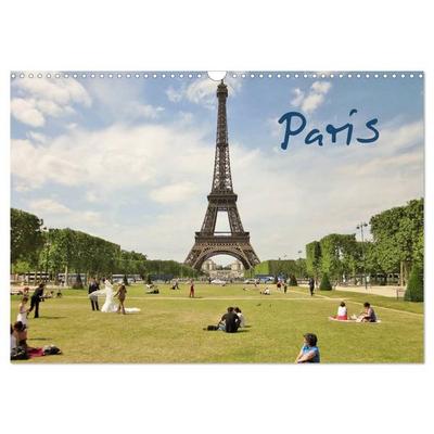 Paris (Wandkalender 2027 DIN A3 quer), CALVENDO Monatskalender