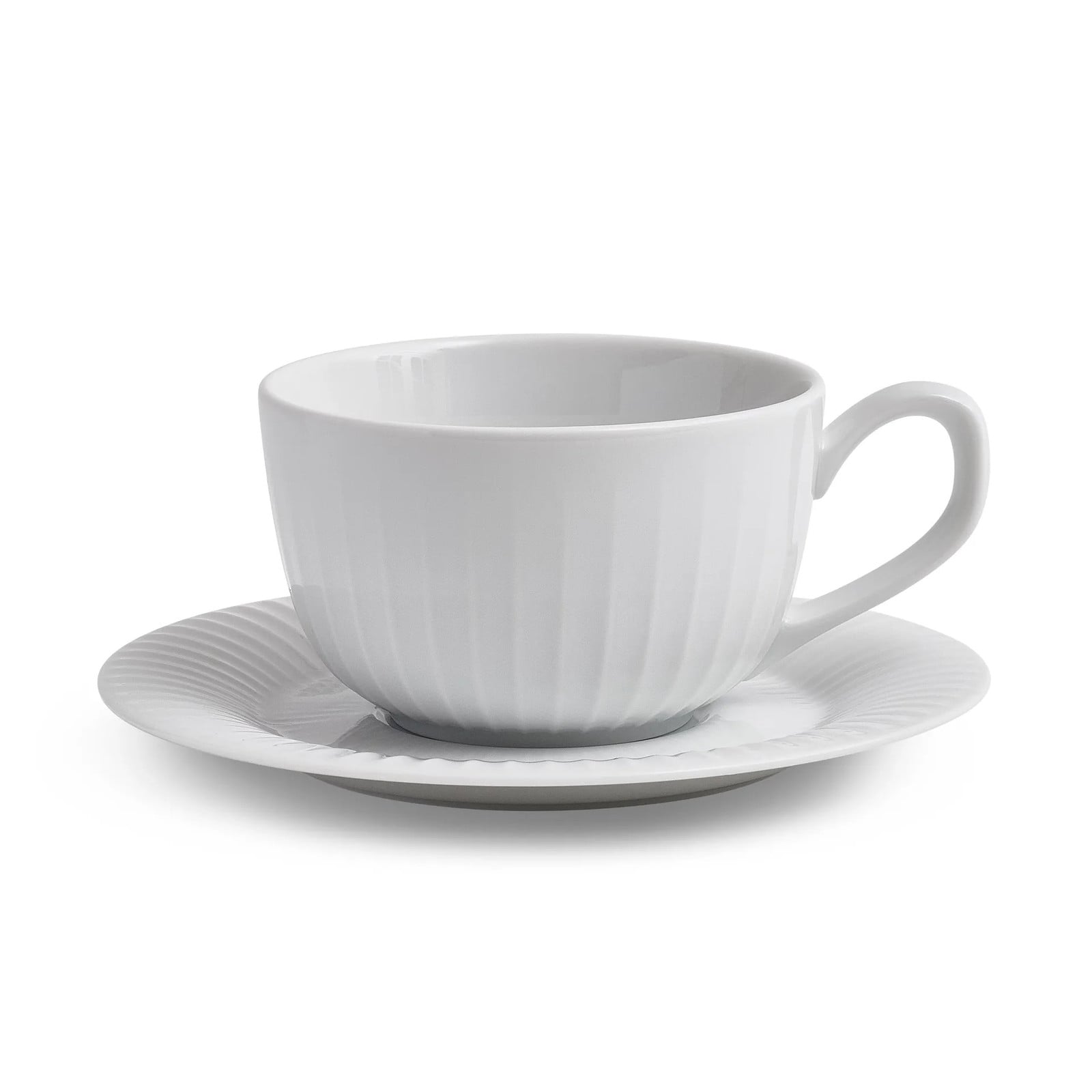 Kähler Hammershøi koffiekop en schotel wit