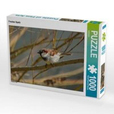 CALVENDO Puzzle Frecher Spatz 1000 Teile Lege-Größe 64 x 48 cm Foto-Puzzle Bild von kattobello
